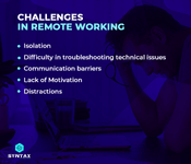 challenges in remote working
